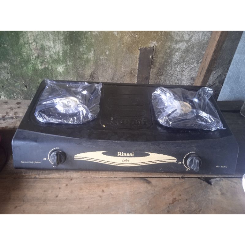 kompor rinnai bekas 2tungku