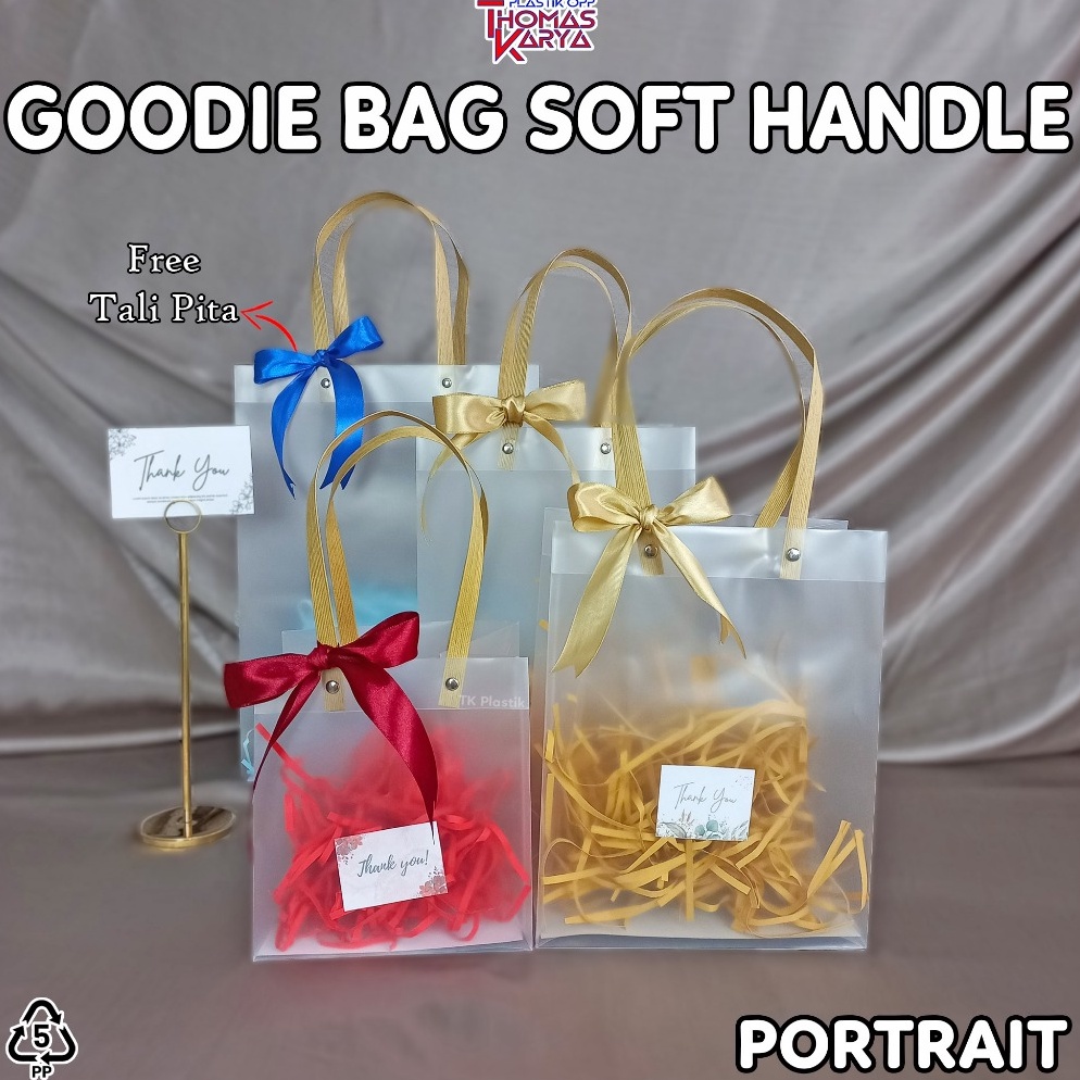 

Ready Trxp6Pb Goodie Bag Doff Transparan Tas Hampers Hand Bag Tote Gift Premium Mika Polos Souvenir Totebag Buram