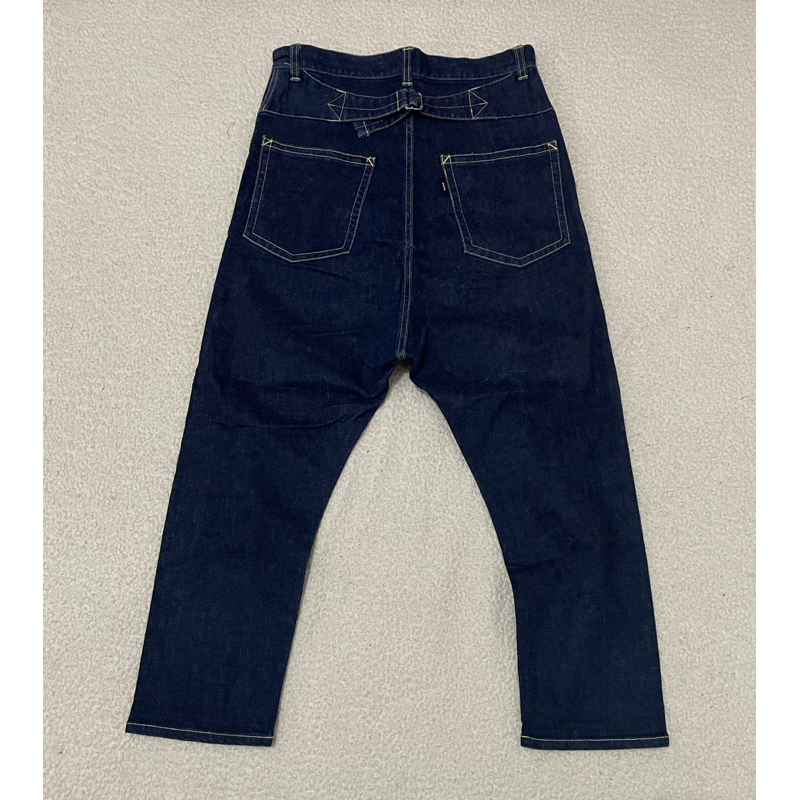 CABBANE DE ZUCCA BY ISSEY MIYAKE INDIGO DENIM PANTS