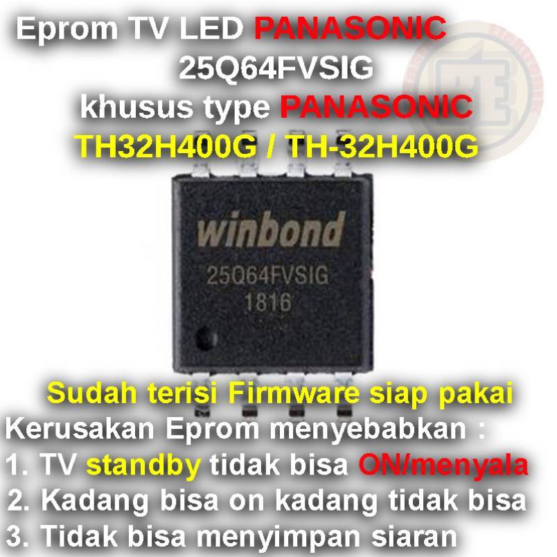 Ic Eprom Firmware TV PANASONIC TH32H400G / TH-32H400G