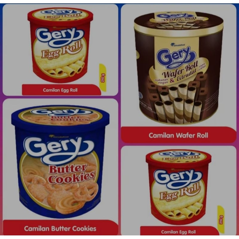 

GERY BUTTER COOKIES | GERY EGGROLL | GERY ASTOR