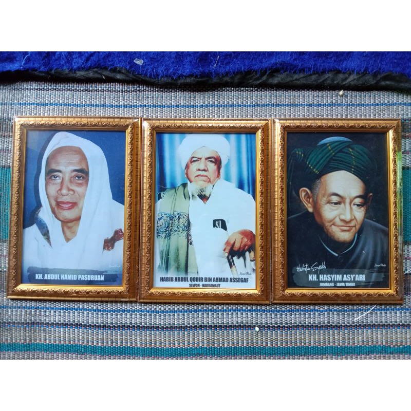 200K Sudah Dapat 3 Bingkai Foto Ulama Dan Habaib Frame Foto Kaca Ukuran 20x25 10R✓