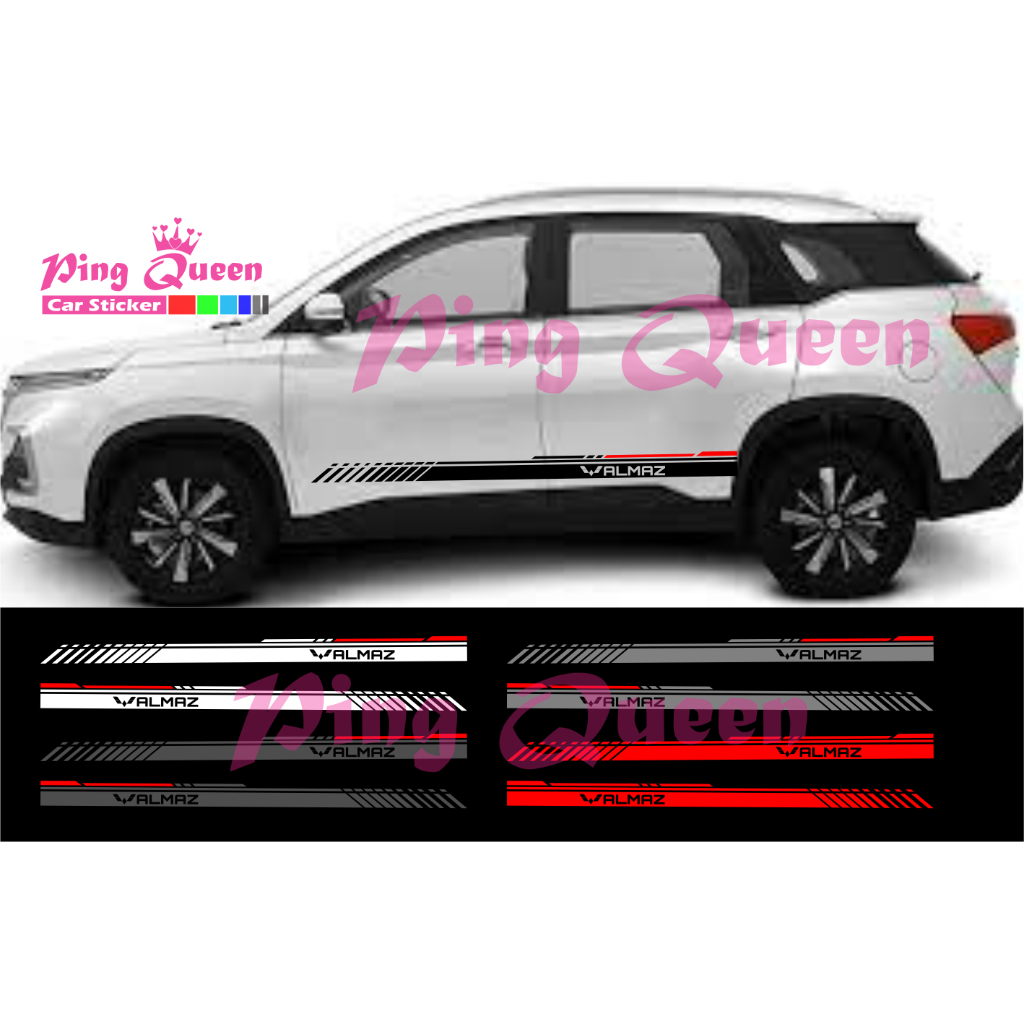 Sticker stiker mobil Almaz striping sticker list mobil Wuling Almaz