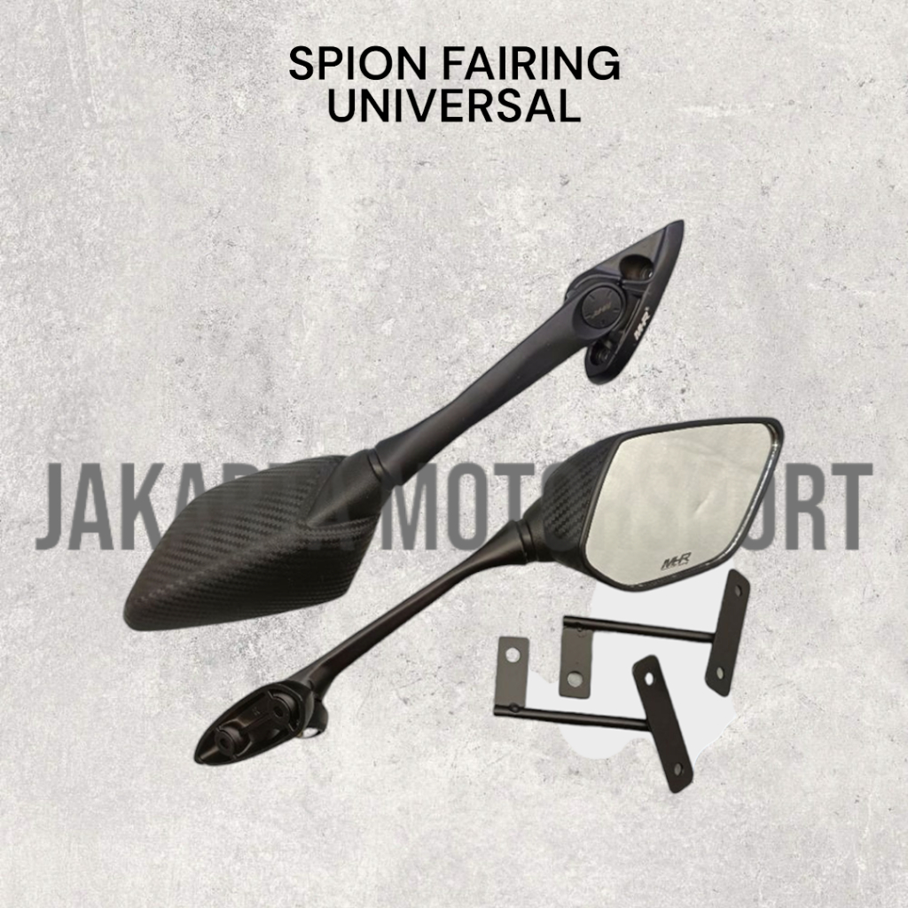 Promo Kaca Spion Motor R25 / R15 / Ninja / GSX / CBR / NMAX Spion R25 Tangkai Pendek / Panjang
