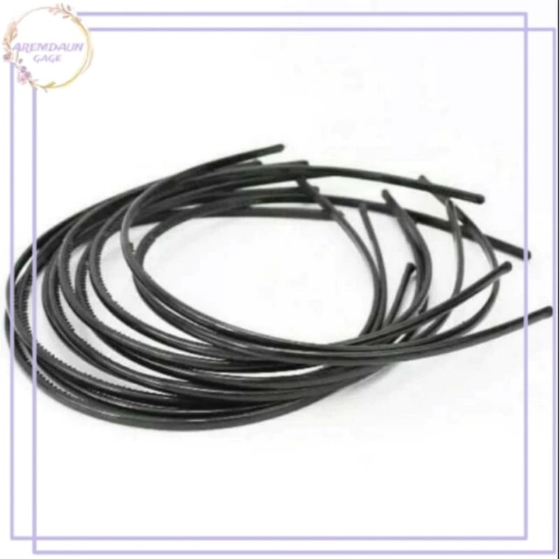 BANDO LIDI HITAM DEWASA Bando Polos Hitam Bando Plastik Polos Bando Pria Dan Wanita