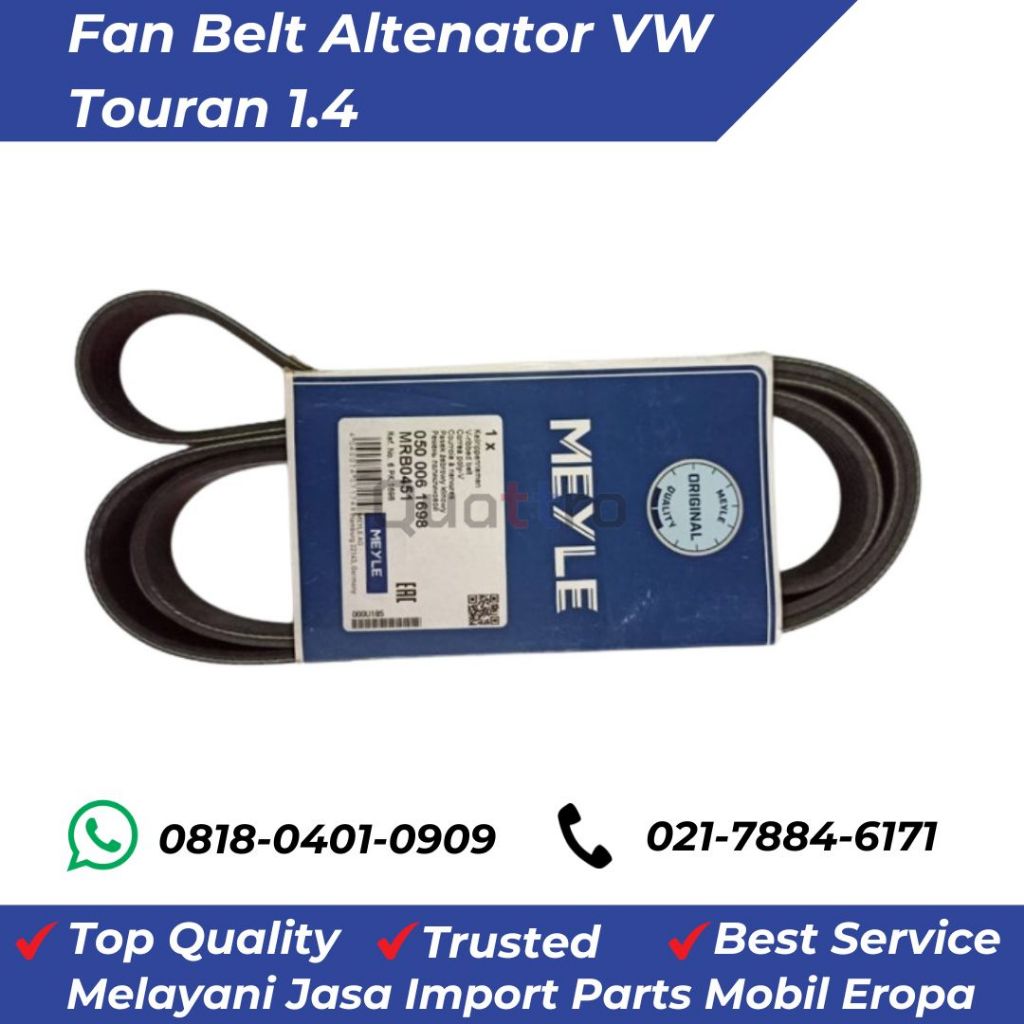 Fan Belt Altenator VW Touran 1.4