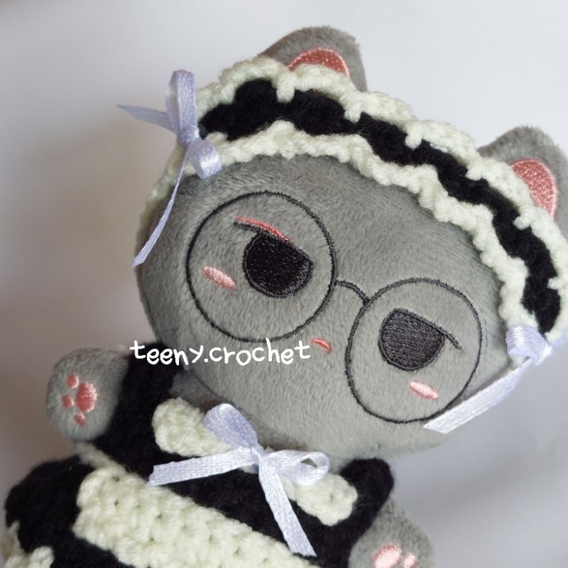 maid costume | 10cm kpop doll clothes crochet