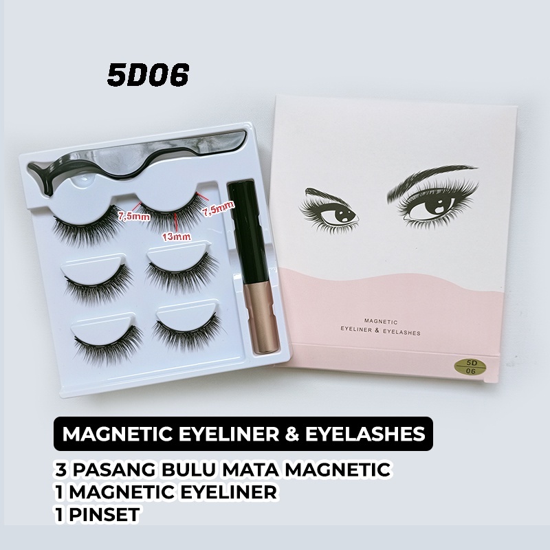 Bulu Mata Magnet Natural 3pasang BULU MATA MAGNETIC SUPER HALUS BULUNYA