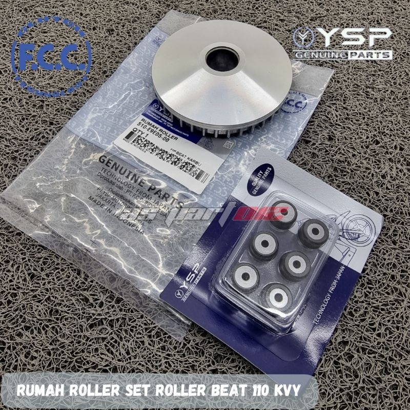 RUMAH ROLLER SET ROLLER BEAT 110 KARBU KVY / SCOOPY KARBU / SPACY KARBU ORIGINAL FCC