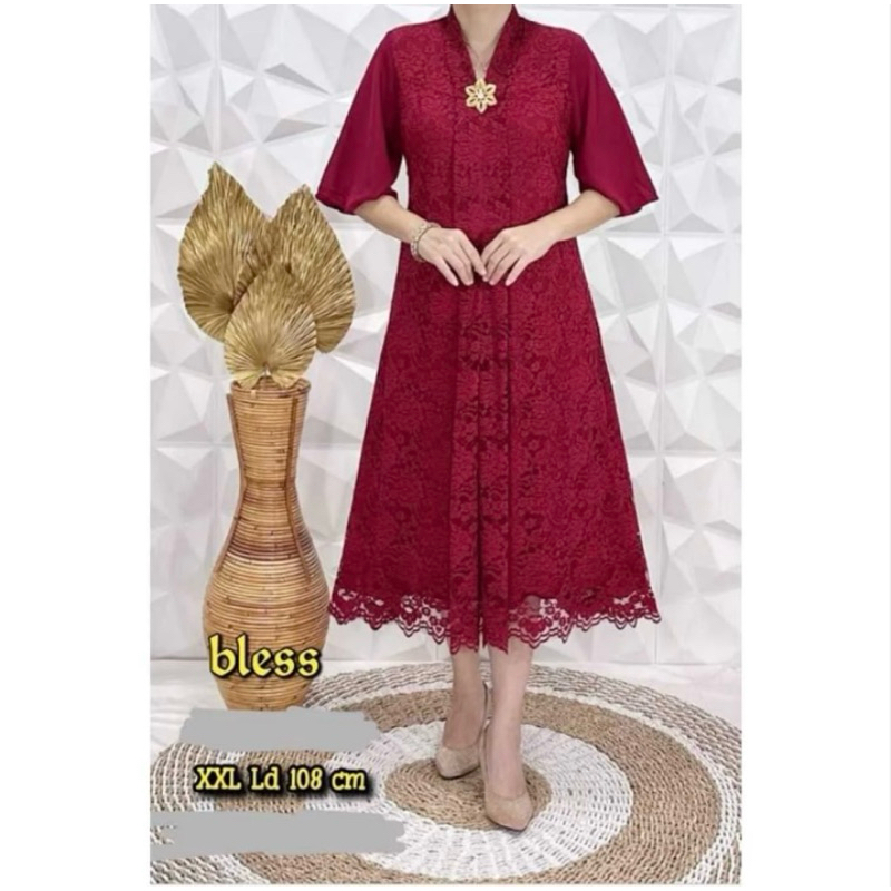 Dres KARTINI KEKINIAN/DRES BROKAT/DRES TERBARU/DRES KARTINI TERBARU/DRES RENDA BROKAT KARTINI