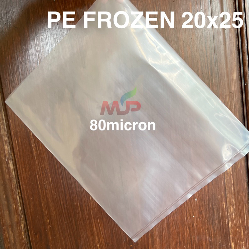 PLASTIK PE FROZEN FOOD TEBAL 80 MICRON UKURAN 20x25 / PLASTIK BEKU PLASTIK ES TAHAN ES TAHAN PANAS B