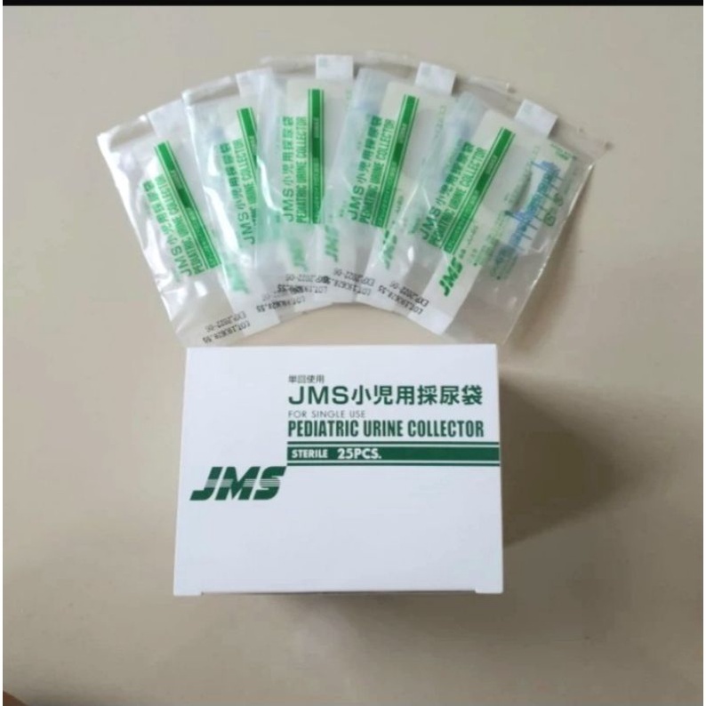 Urine Bag Bayi JMS ORIGINAL Pediatric Urine Collector JMS Penampung Urine Bayi Per Box isi 25 Pcs