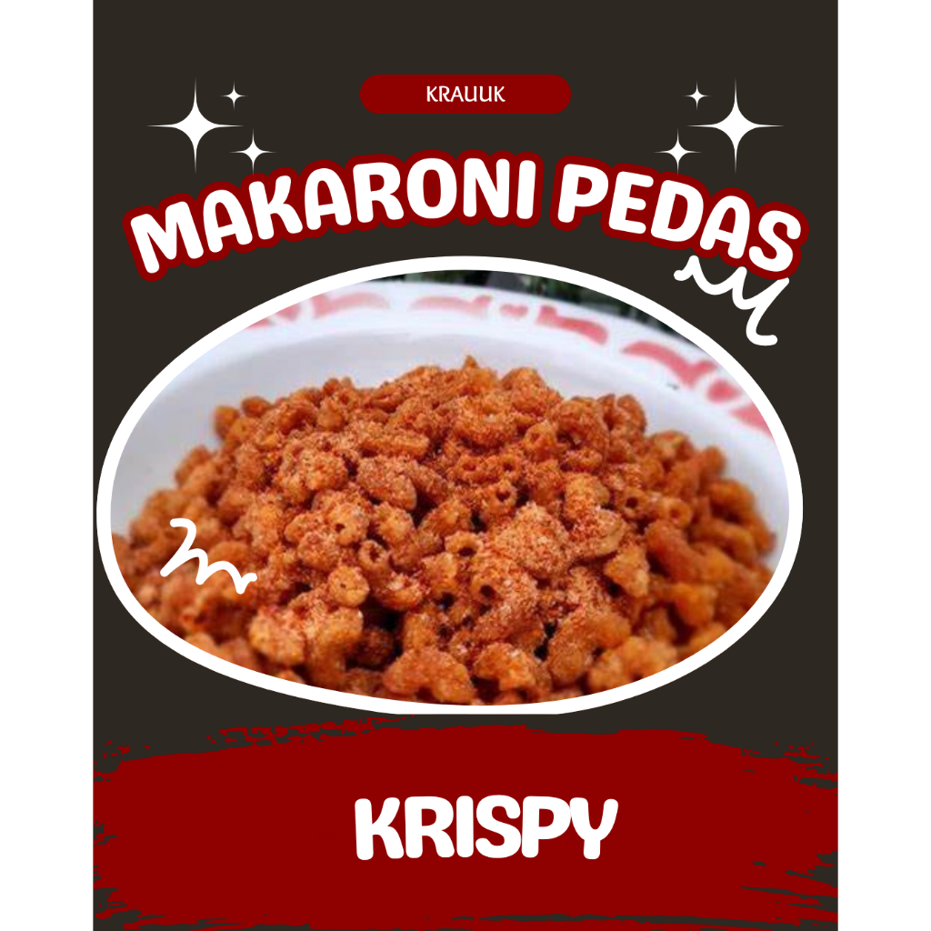 

Makaroni Bantet Krispy Pedas 100gr