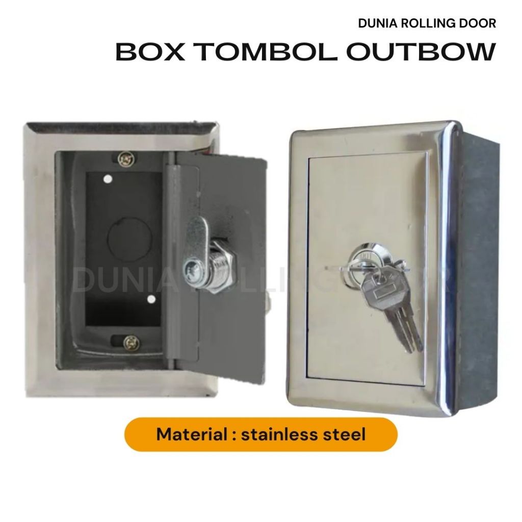 OUTBOW BOX - BUTTON BOX / LOCK BOX / RUMAH TOMBOL ROLLING DOOR / Rumah Tombol Rolling Door / Box Tom