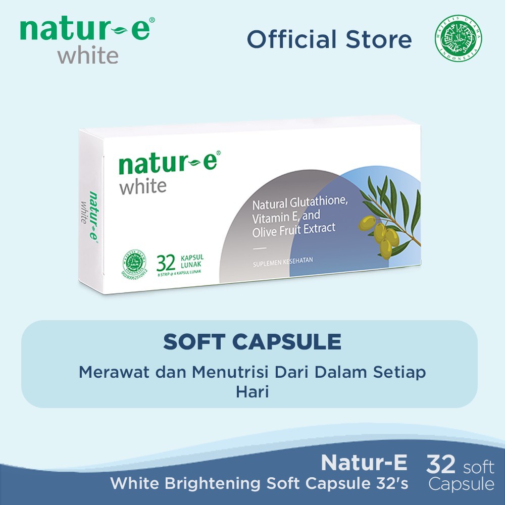 Natur E White Suplemen Kulit Merawat Kulit Dari Dalam Nature White 32 Kapsul Pemutih Badan