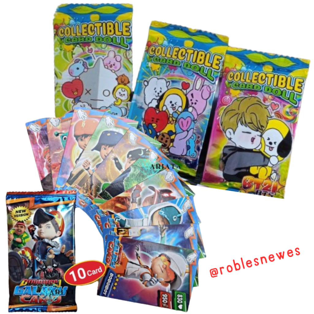 Kartu Trading Card Galaxy Boboiboy BT21 / Permainan Anka Kartu UNO ( 1 Pack Isi 10 Pcs )
