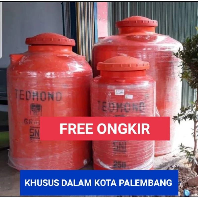 KHUSUS PALEMBANG TEDMOND TEDMON TOREN 600 LITER 900 1200 LITER 1500 2200 LITER + DUDUKANk