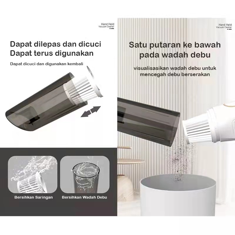 HOT SALE VACUM CLEANER MOBIL PORTABLE MINI PENYEDOT DEBU VACUM CLEANER KASUR TANPA KABEL