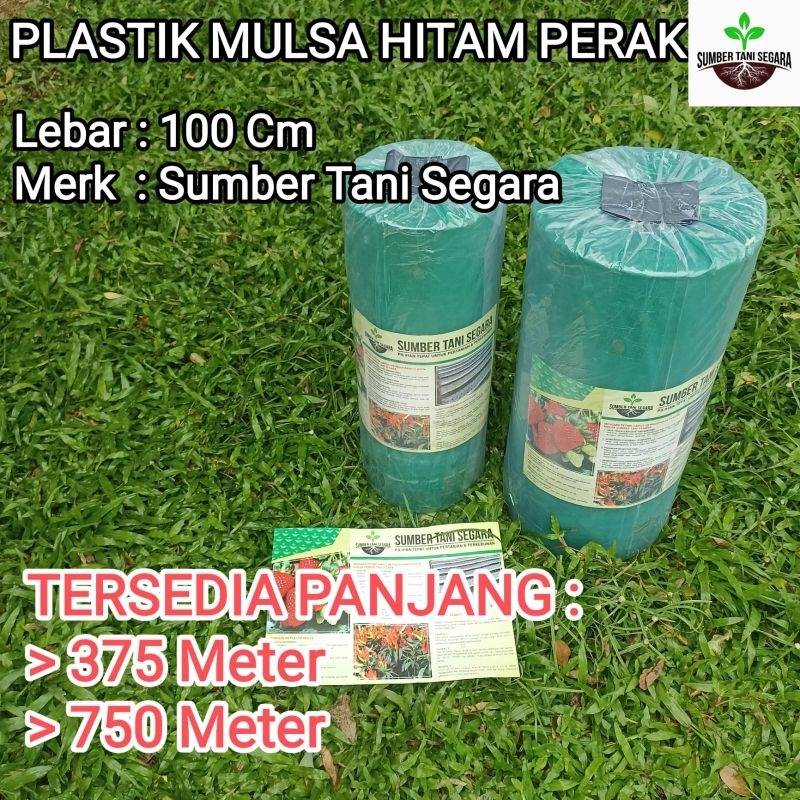 PLASTIK MULSA HITAM PERAK LEBAR 100CM