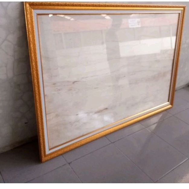 pigura 135 cm x 85 cm TANPA KACA  lukisan pemandangan foto keluarga struktur organisasi kaligrafi ba