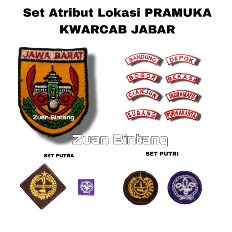 1 SET LOKASI KWARDA KWARTIR JAWA BARAT/ATRIBUT PRAMUKA JAWA BARAT