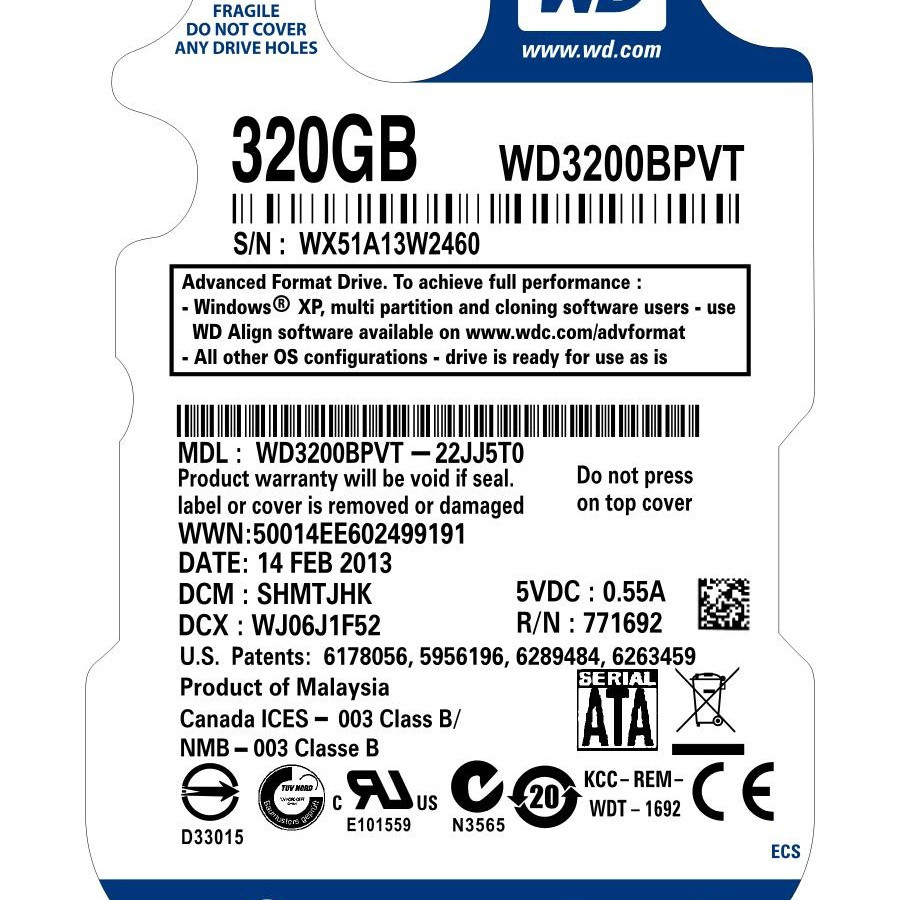 

sticker kromo hardisk laptop wd blue laminating doff