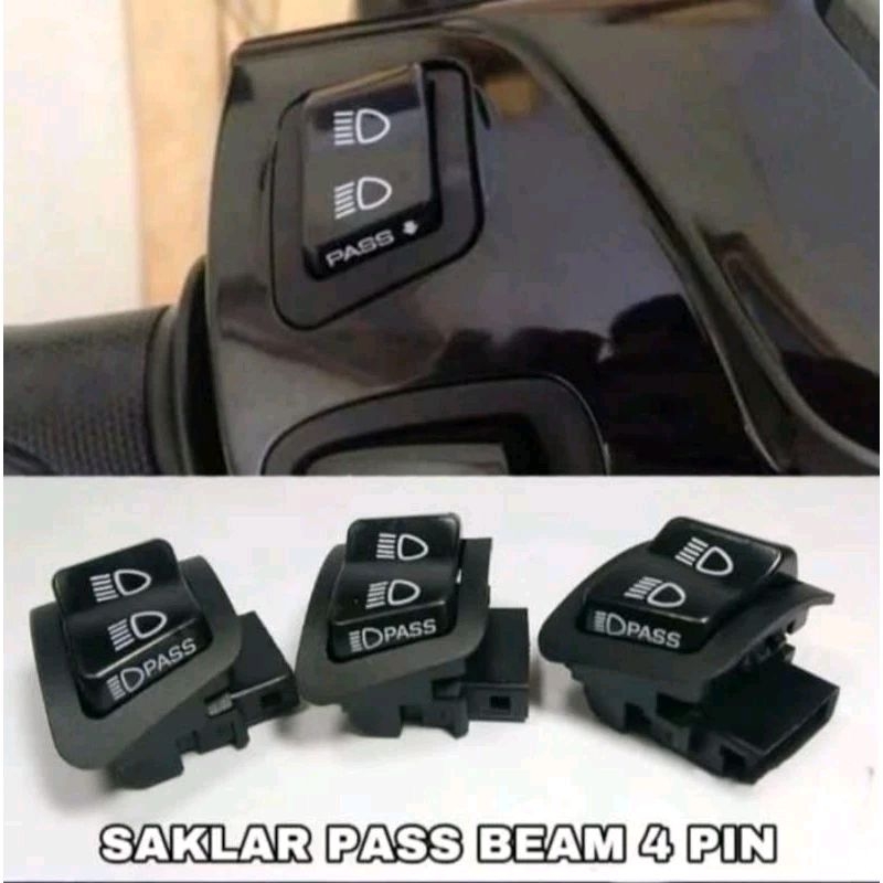 Saklar pass beam 4pin | saklar lampu Honda New Vario Scoopy beat