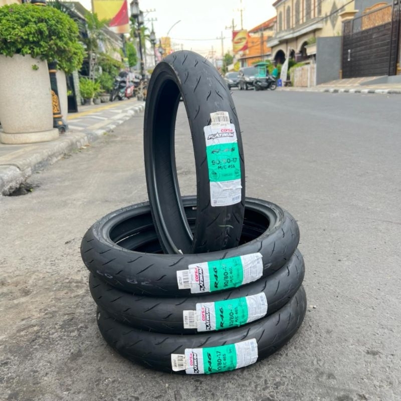 Ban Luar Ban Donat CORSA PLATINUM R46 Tubless SOFTCOMPOUND 90/80 ring 17