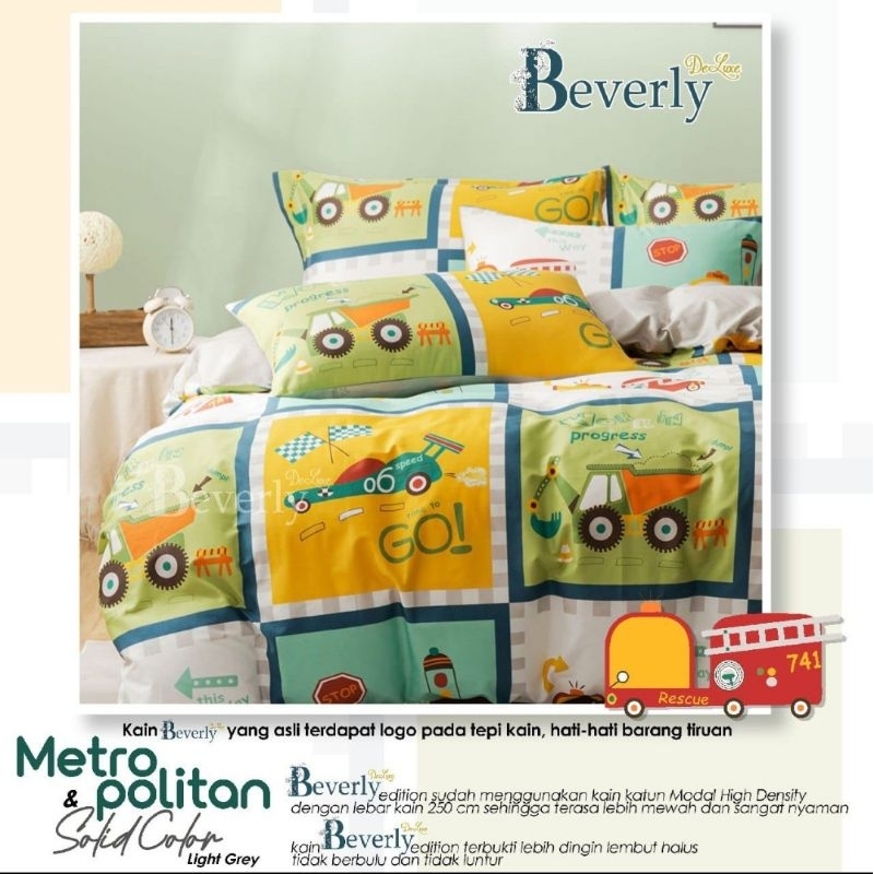 Kain / Bahan Sprei Beverly motif Metropolitan