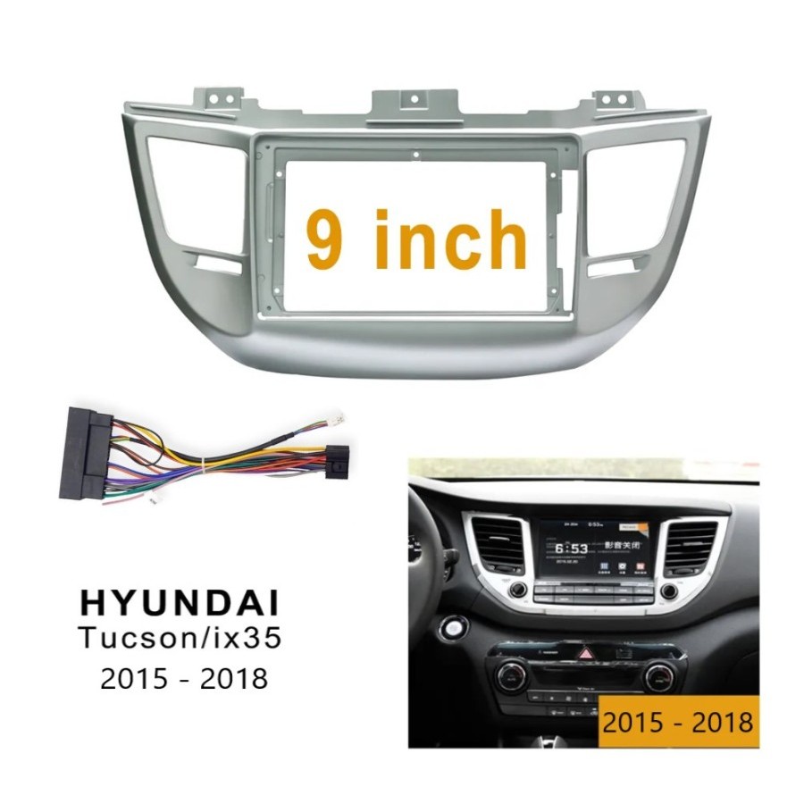 Frame headunit 9 inch Hyundai Tucson ix35 IX 35 2015