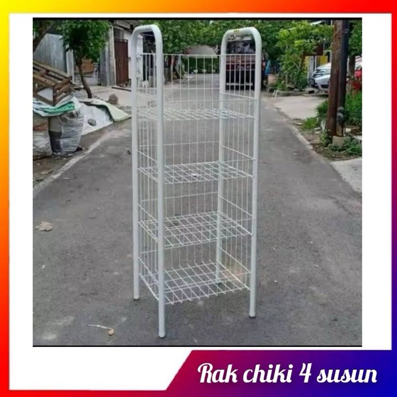 Rak Chiki Jumbo Rak Display Serbaguna Susun 4
