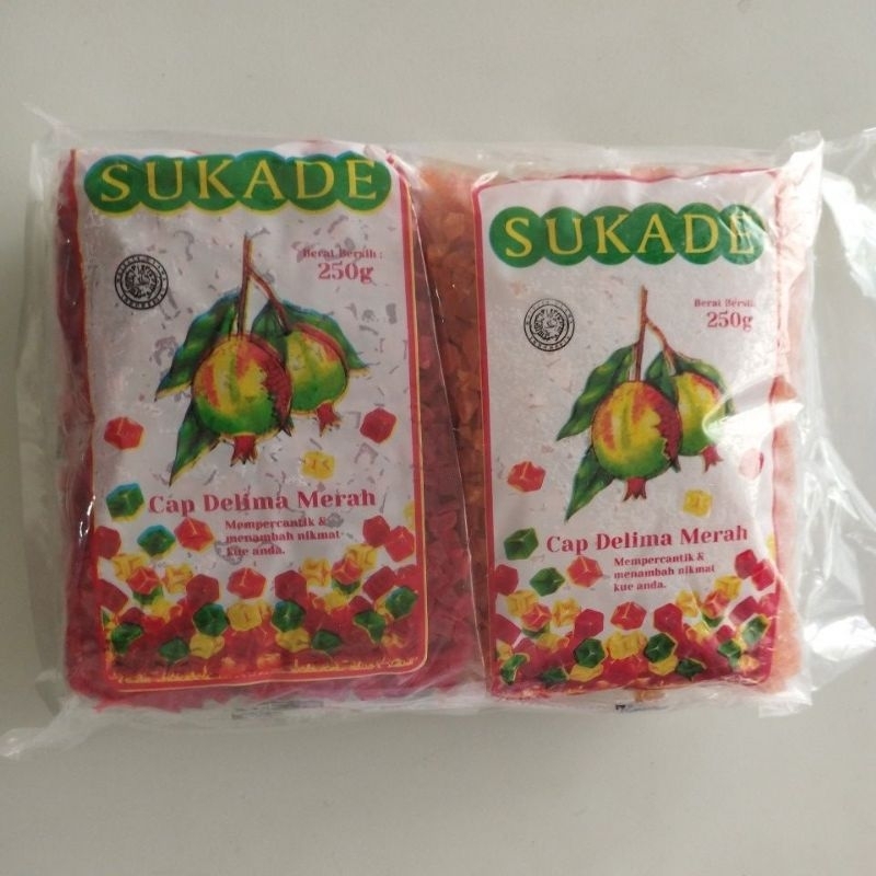 

Sukade 250g Kemasan Cap Delima Merah