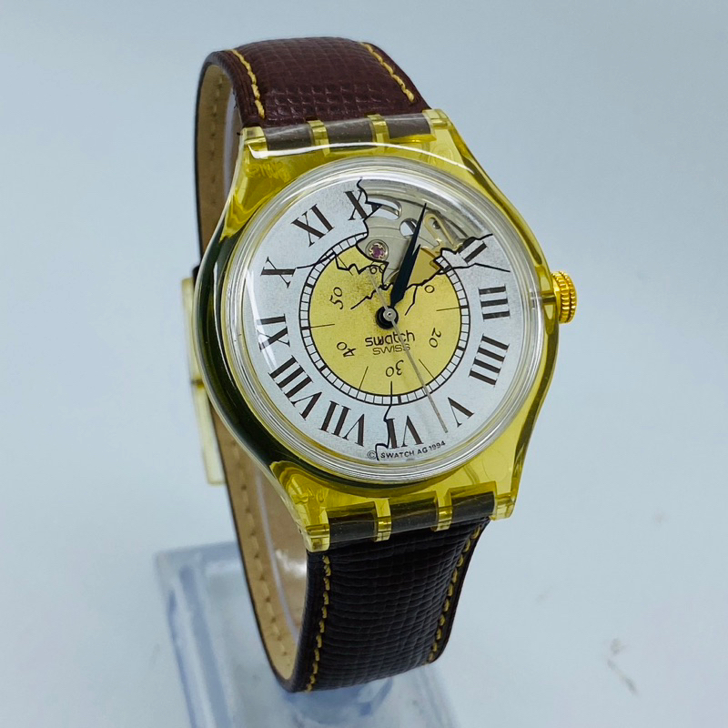 Swatch Automatic Roman Dial Open Heart Swiss Made