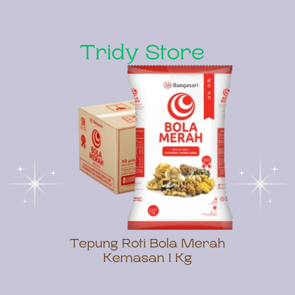 

Tepung terigu bola merah tepung roti kemaan 1 kg