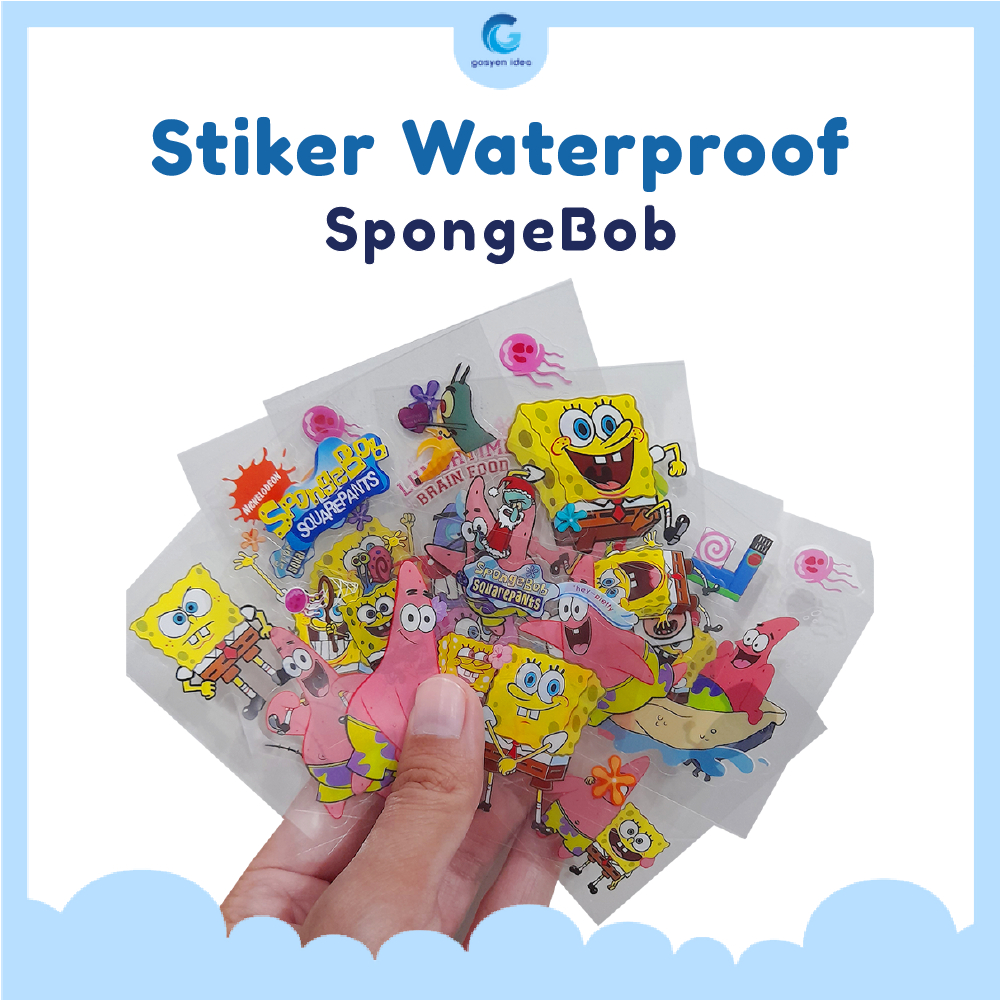 

STICKER NONO SPONGEBOB SQUAREPANTS [ECER] WATERPROOF / 1 LEMBAR STIKER