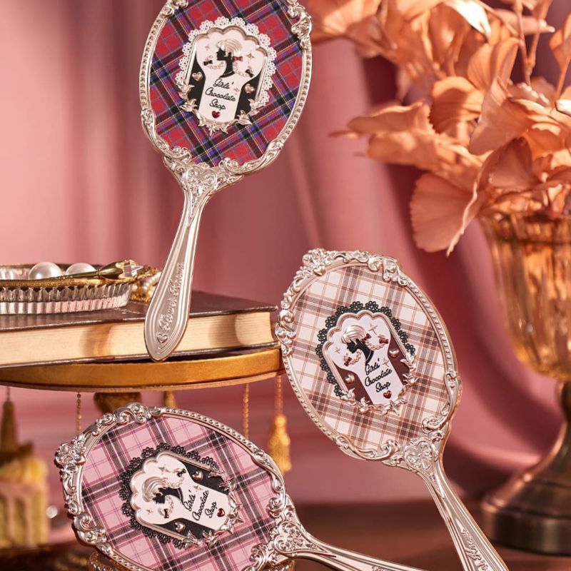 Flower Knows Chocolate Wonder Shop Series Hand Mirror / Cermin