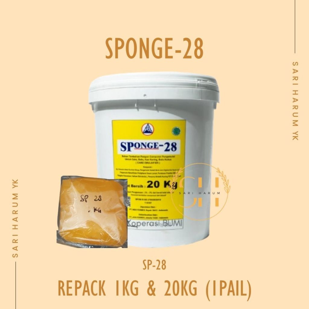 Emulsifier Pelembut | pengembang kue | Sponge 28 SP TBM Ovalet cake emulsifier 20 kg |