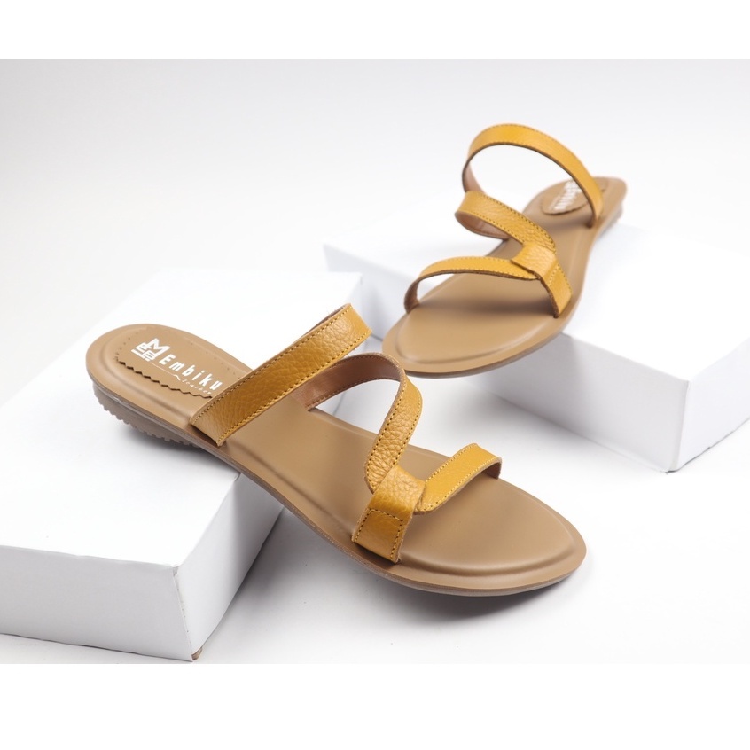 Sandal wanita kulit asli garut/sandal papirut kulit asli garut