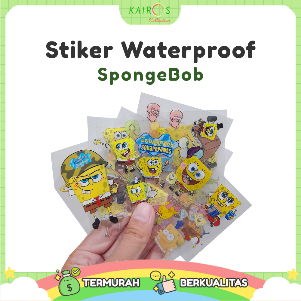 

STICKER NONO SPONGEBOB SQUAREPANTS [ECER] WATERPROOF / 1 LEMBAR STIKER