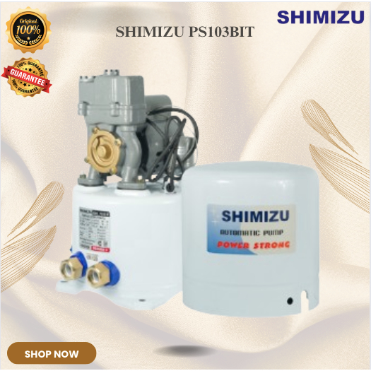 SHIMIZU Pompa Air PS103BIT/PS-103BIT/PS 103BIT/ Sumur Dangkal Otomatis 100 Watt/Shimizu PS103BIT