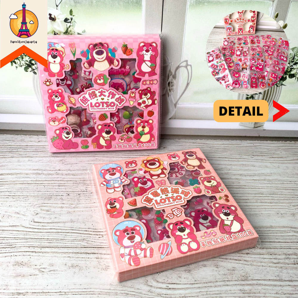 

Stiker Lotso Isi 100 Lembar ST-1196 Waterproof Anti Air Stationery For School Alat Tulis Kantor Sekolah Kado Ulang Tahun