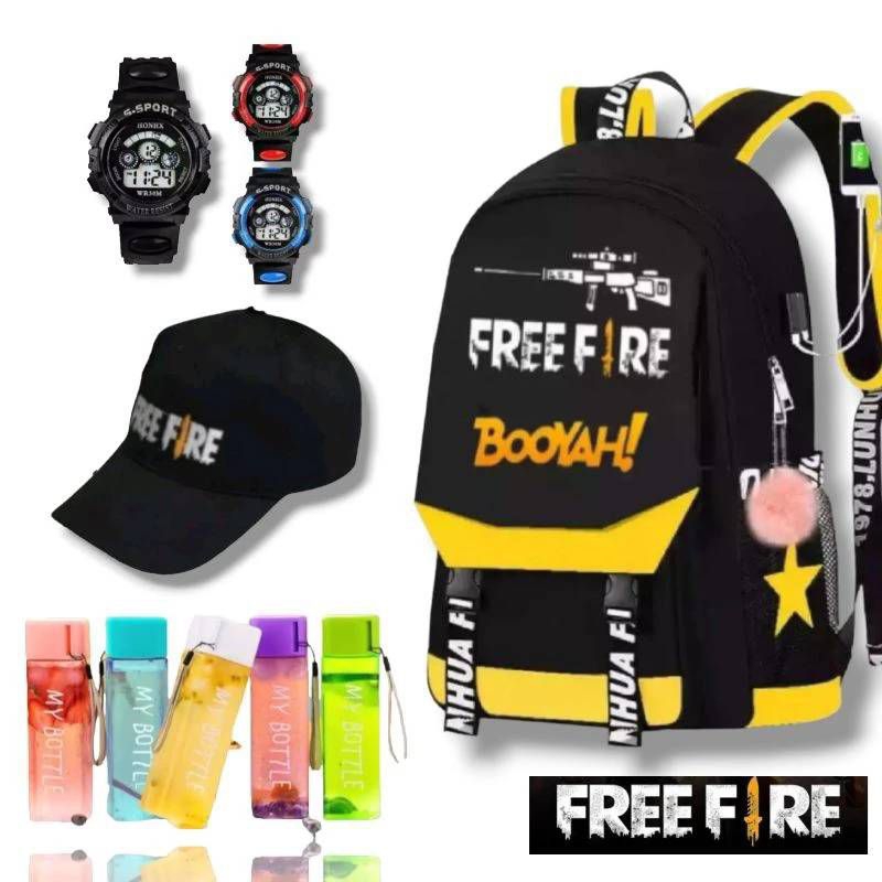 Tas anak cowok Tas Ransel Sekolah Anak laki laki TK SD Karakter FF dan Super Hero