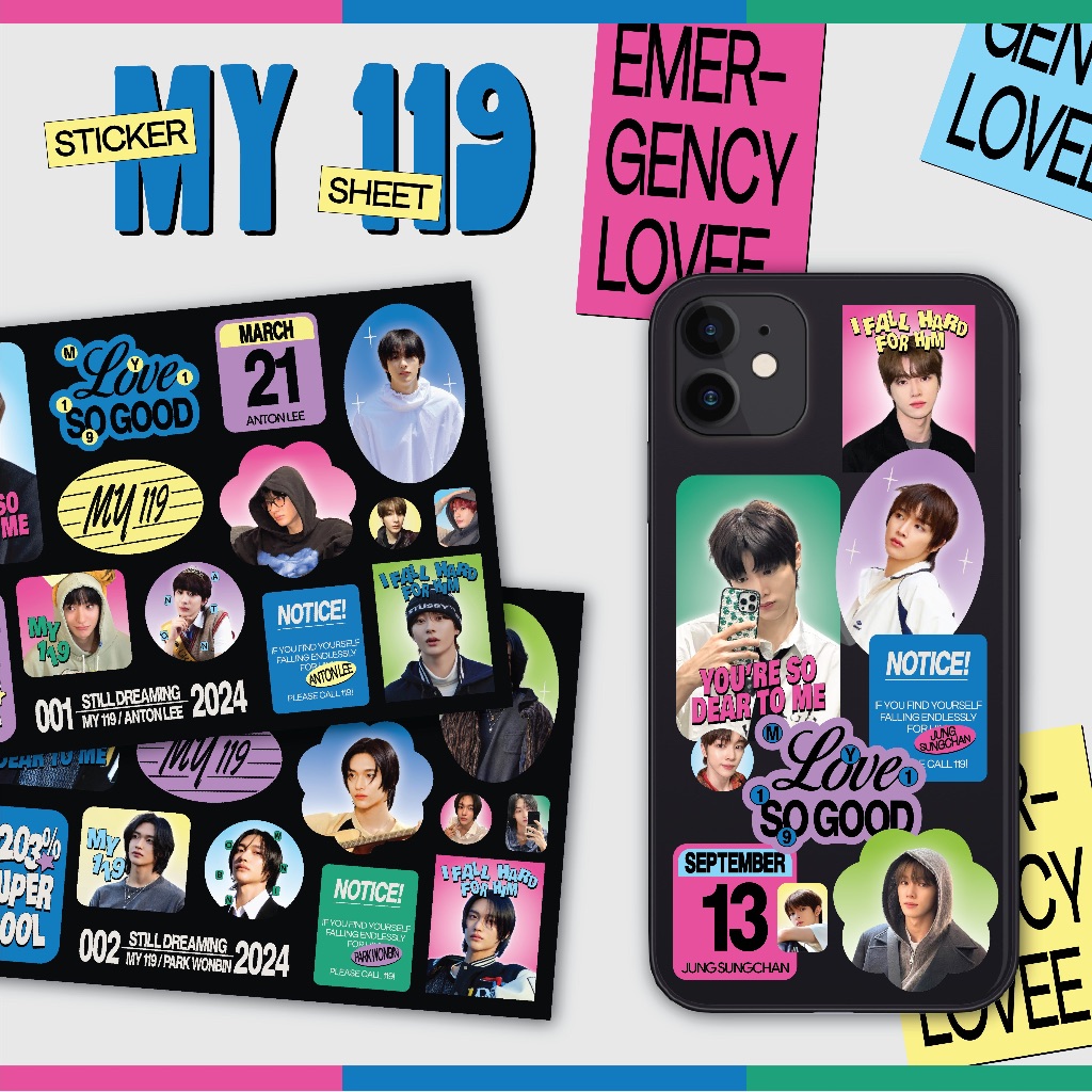 

RIIZE MY 119 GLITTER STICKER