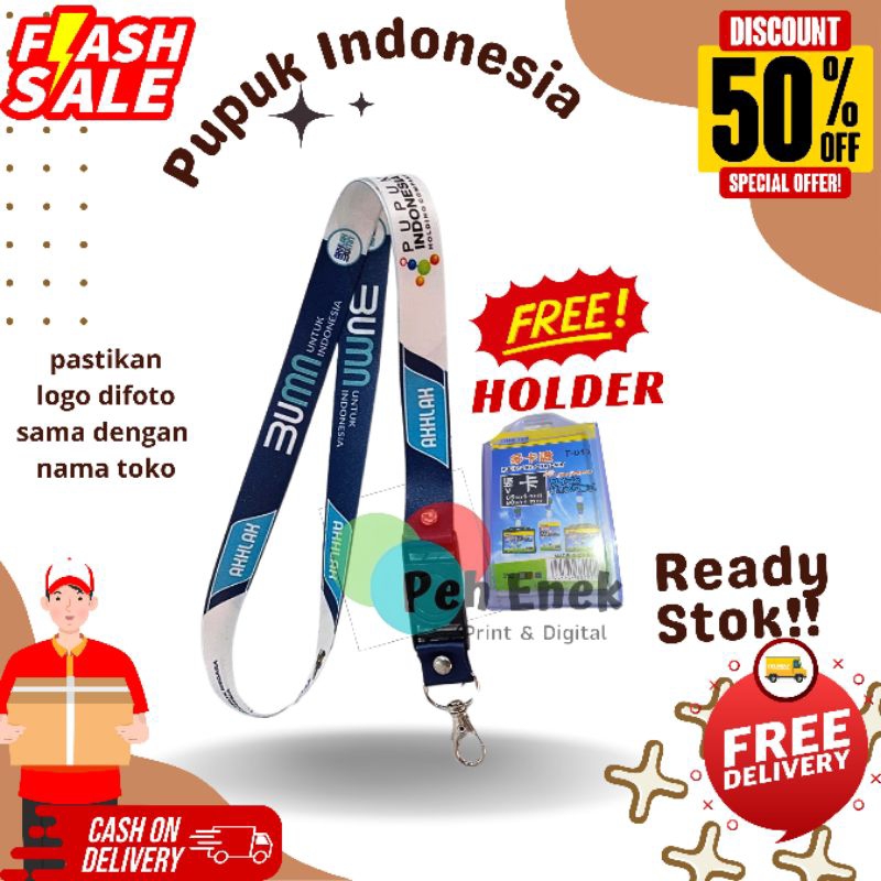 

Tali Id Card Pupuk Indonesia BUMN akhlak / Lanyard idcard Pupuk Indonesia BUMN BARU 2024 / Gantungan Pupuk Indonesia Satuan Rasa Grosir✅