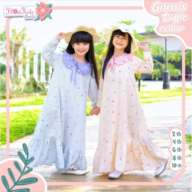 Dress Anak Flowkids | Gamis Collar Flowkids