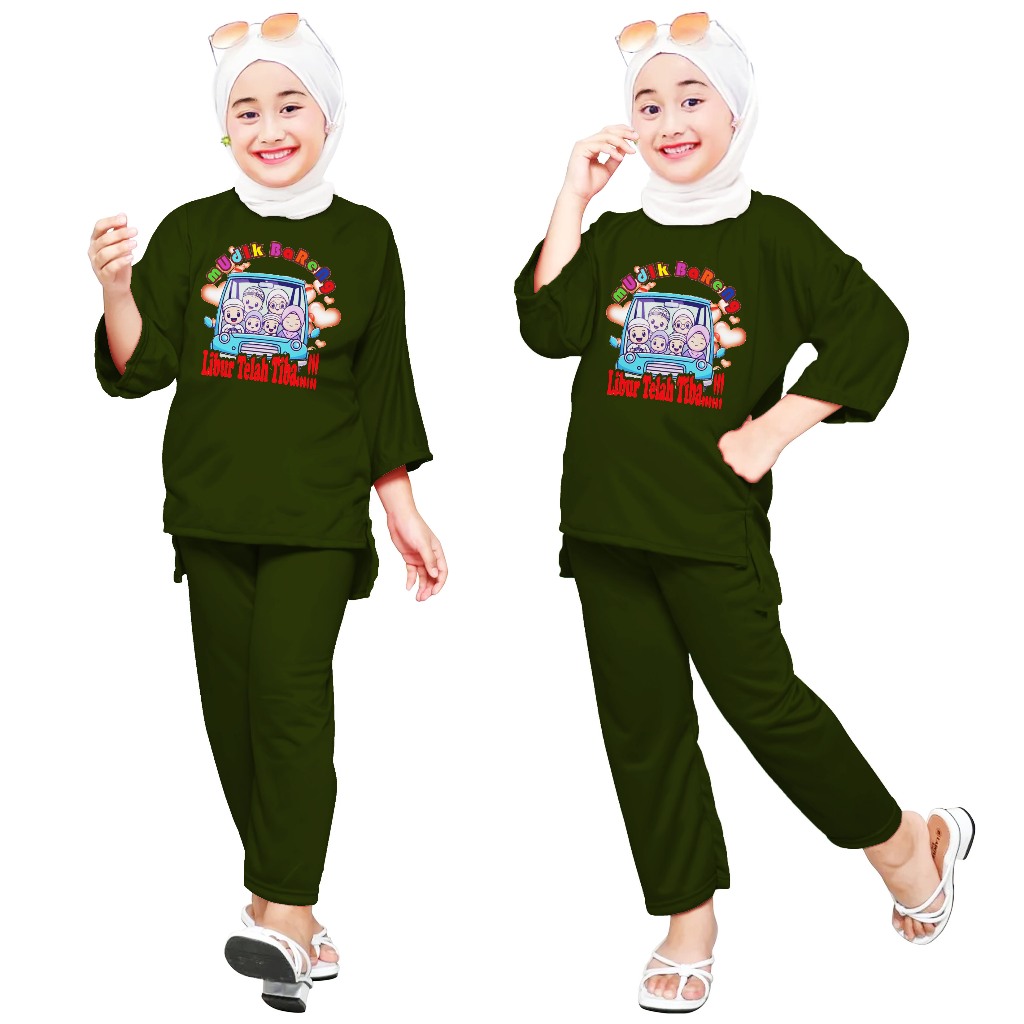 SETELAN ANAK MUSLIM ONE SET / SETELAN ANAK OVERSIZE VIRAL {07}