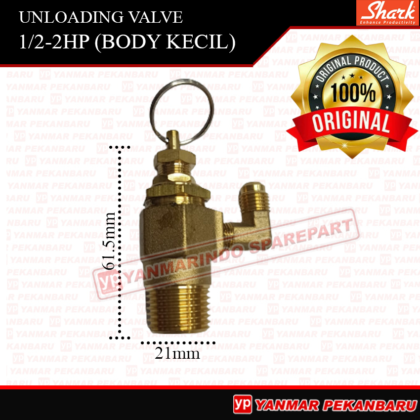 1/2HP 2HP UNLOADING VALVE BODY KECIL MESIN KOMPRESOR ANGIN SHARK 1/2 - 2 HP