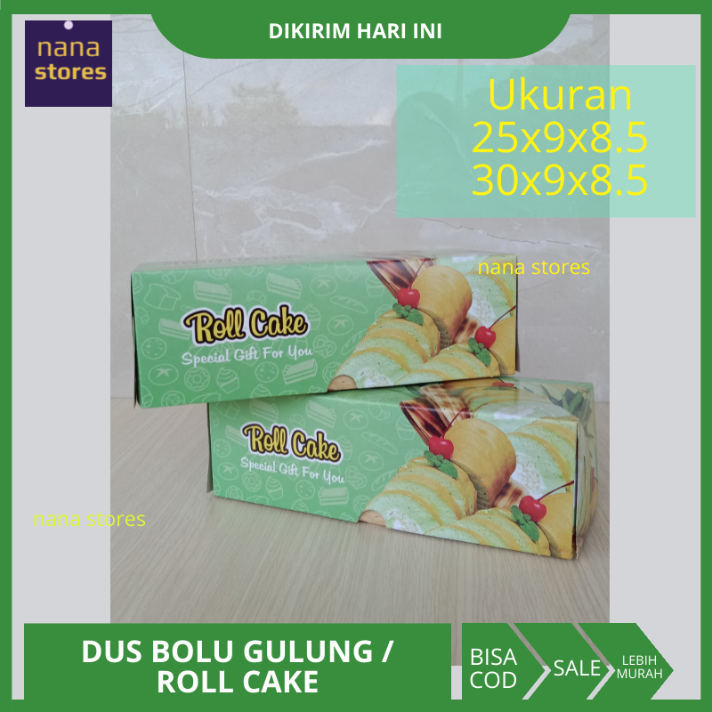 

10 Pcs Dus Bolu Gulung / Roll Cake