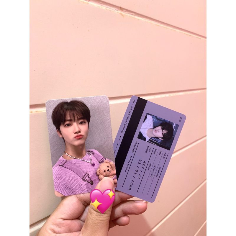 PHOTOCARD PC NCT JAEMIN POUT BONEKA COLLECTING GOLDEN AGE TRANSPORT ID CARD RENJUN