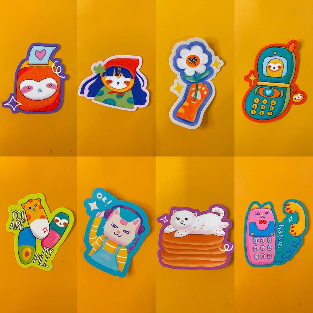 

(MORFANA) STICKER GLITTER / STICKER SATUAN